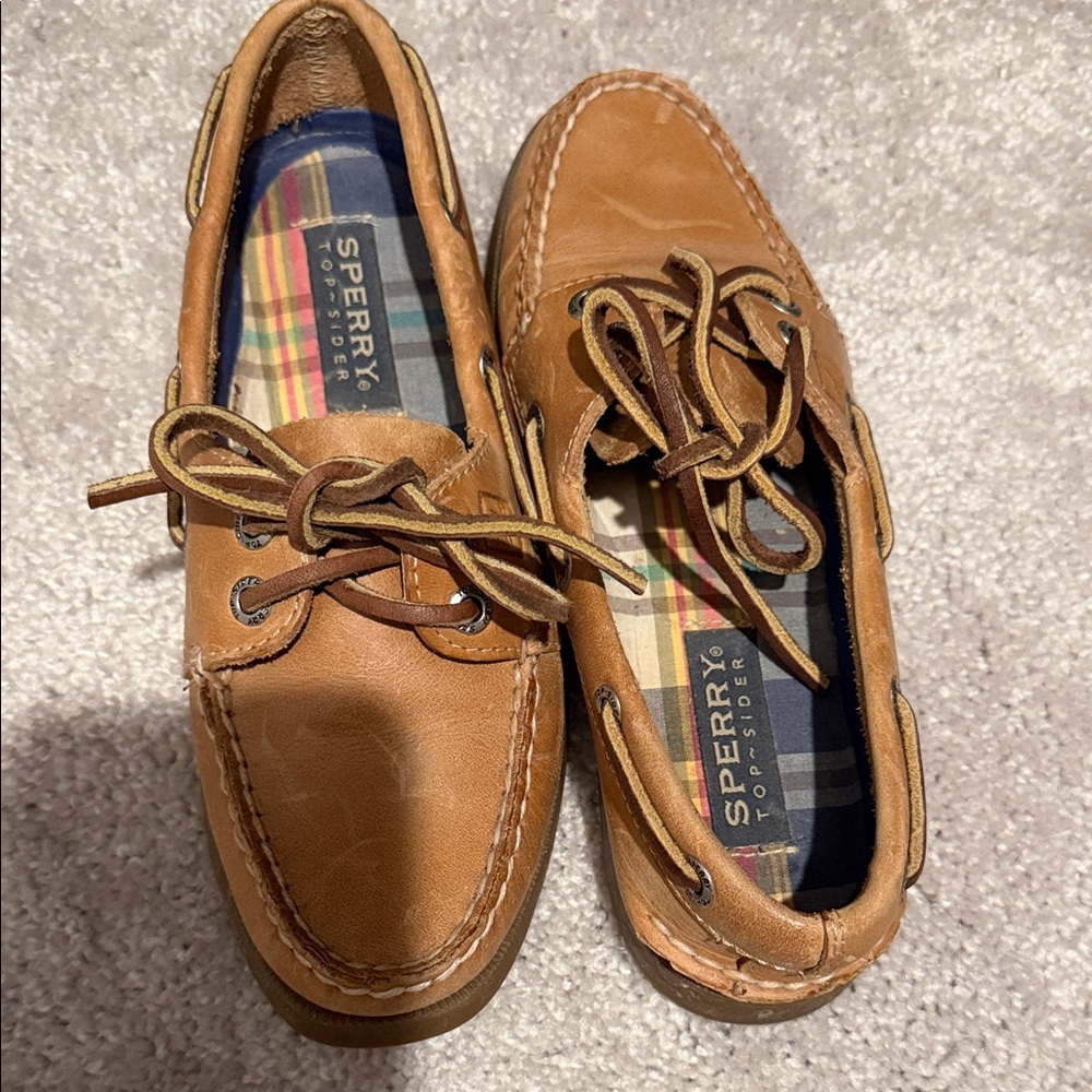 Sperry Tan Boat Shoes